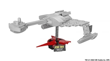 BlueBrixx Pro Star Trek Klingon K´Tinga Schlachtkreuzer – Mini-Modell aus 259 Klemmbausteinen – Detailliertes Replik des klingonischen Kriegsschiffs – Offiziell lizenziert – 100% kompatibel, 104565 - 4