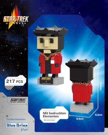BlueBrixx Pro Star Trek Q – Brick Buddy Figur – 217 Klemmbausteine – The Next Generation – Offiziell lizenziert – 105706 - 2