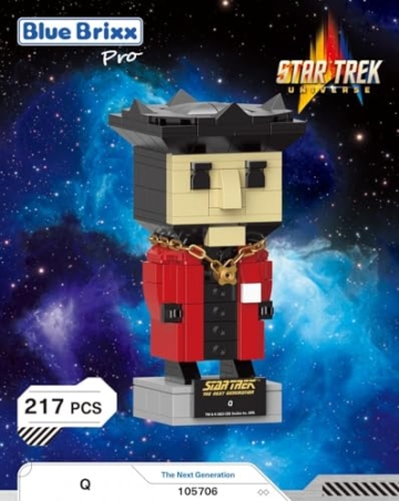 BlueBrixx Pro Star Trek Q – Brick Buddy Figur – 217 Klemmbausteine – The Next Generation – Offiziell lizenziert – 105706 - 3