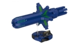 BlueBrixx Pro - Star Trek V'Ger - Mini-Modell-Bausatz für Erwachsene und Kinder, 275 Klemmbausteine, Offiziell lizenziert, Ausstellungsständer inklusive, 105693 - 1