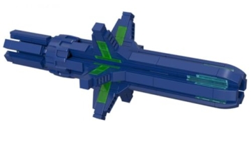 BlueBrixx Pro - Star Trek V'Ger - Mini-Modell-Bausatz für Erwachsene und Kinder, 275 Klemmbausteine, Offiziell lizenziert, Ausstellungsständer inklusive, 105693 - 3