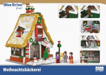 BlueBrixx Pro Weihnachtsbäckerei – 108007 aus 1679 Klemmbausteinen Box