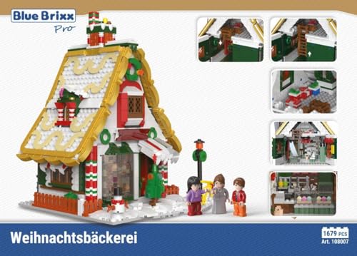 BlueBrixx Pro Weihnachtsbäckerei – 108007 aus 1679 Klemmbausteinen Box