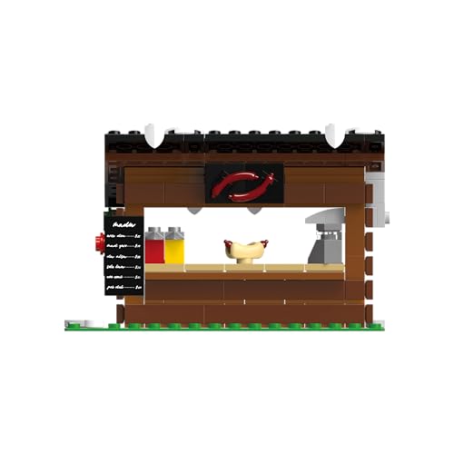 BlueBrixx Pro 107742 – Weihnachtsmarkt aus 1232 Klemmbausteinen Bude