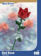 BlueBrixx Rote Rose aus Klemmbausteinen Pro 108312