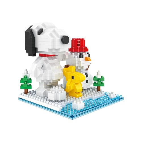 BlueBrixx Snoopy & Woodstock Spaß mit Schnee (Diamond Blocks)