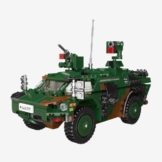 BlueBrixx Spähwagen Fennek Bundeswehr, 710 Klemmbausteine, Radfahrzeug - 1