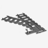 BlueBrixx Special 101074 – Weichenset 2X Links, 2X rechts aus Klemmbausteinen - 1