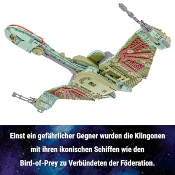 BlueBrixx Star Trek Klingon Bird-of-Prey Star Trek-Set Modellbausatz für Erwachsene, Klemmbausteine-Set aus 1539 Teilen mit Gedruckter Anleitung, Kompatibel mit Anderen Klemmbausteinmarken - 3