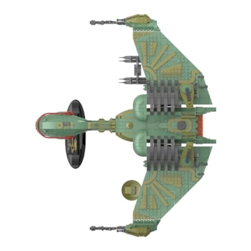 BlueBrixx Star Trek Klingon Bird-of-Prey Star Trek-Set Modellbausatz für Erwachsene, Klemmbausteine-Set aus 1539 Teilen mit Gedruckter Anleitung, Kompatibel mit Anderen Klemmbausteinmarken - 5