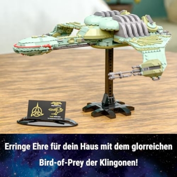 BlueBrixx Star Trek Klingon Bird-of-Prey Star Trek-Set Modellbausatz für Erwachsene, Klemmbausteine-Set aus 1539 Teilen mit Gedruckter Anleitung, Kompatibel mit Anderen Klemmbausteinmarken - 8