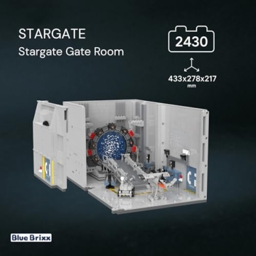 BlueBrixx Stargate Gate Room, 2591 Klemmbausteine, Science Fiction Diorama - 2