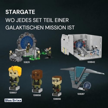 BlueBrixx Stargate Gate Room, 2591 Klemmbausteine, Science Fiction Diorama - 6
