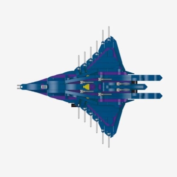 BlueBrixx Stargate Wraith Cruiser, 1037 Klemmbausteine, Displaymodell - 2
