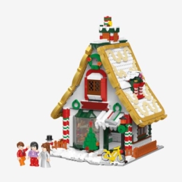 BlueBrixx Weihnachtsbäckerei, 1737 Klemmbausteine, 3 Figuren, Festtagsdeko - 1