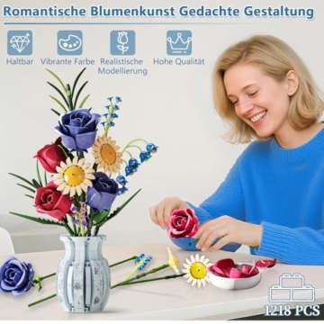 MJ13067 Blumenstrauß aus Klemmbausteinen