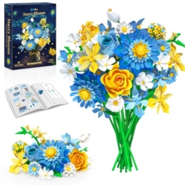 Blumenstrauß-Bauset Sternenblüten Kompatibel mit LEGO Blumen Geschenk Idee - 1