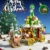 BOWES Weihnachtsmann Schlitten für Lego Weihnachten 2022, Weihnachtsbaum mit LED Beleuchtung, 648 Teile Weihnachtsmann Klemmbausteine Modell Kompatibel mit Lego Weihnachten