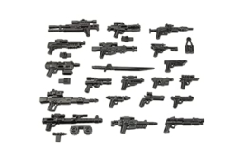 BrickArms Star Wars™ Blaster Nova Waffenset | Hohe Qualität | Made in USA | Enthält 21 Waffen – Kompatibel mit Minifiguren - 1