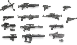 BrickArms Star Wars™ Blaster Revolution V2 Waffenset – 14-teiliges Sci-Fi Waffen-Set für Minifiguren – Hochwertige Custom Blaster, kompatibel mit Klemmbaustein-Figuren - 1