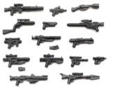 BrickArms Stellar Blaster Waffenset – 15-teiliges Sci-Fi Waffen-Set für Star Wars™ Figuren – Hochwertige Custom Blaster | Made in USA - 1