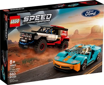 BRICKCOMPLETE Lego 2er Set: 76905 Ford GT Heritage Edition und Bronco R & 30342 Lamborghini Huracan Super Trofeo EVO - 2