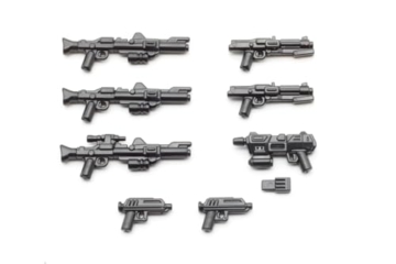BricksStuff BrickArms Clone Trooper Blaster Waffenset – 8-teiliges Waffenset für Minifiguren – Präzise Nachbildungen der Klonkriegs-Ära | Hochwertige Qualität | Made in USA - 1