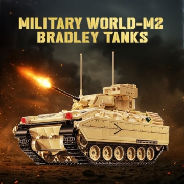 Brihappen Militär Panzer Bausteine Set, Panzer klemmbausteine Modell Bauspielzeug Sammlerstück, Geschenk für Erwachsene und Jugendliche ab 14+ (Stil 4) - 4