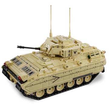 Brihappen Militär Panzer Bausteine Set, Panzer klemmbausteine Modell Bauspielzeug Sammlerstück, Geschenk für Erwachsene und Jugendliche ab 14+ (Stil 4) - 1