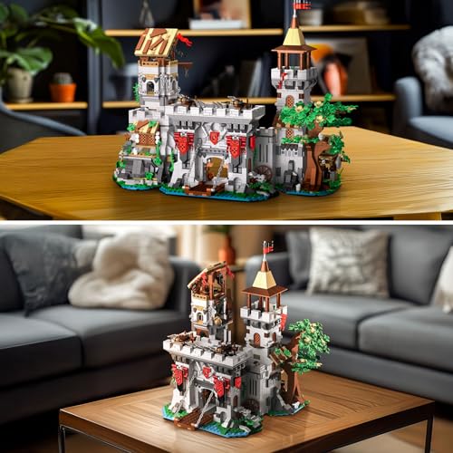 Brihappen Mittelalterlicher Burg 2568-teiliges Klemmbaustein-Set Bausatz