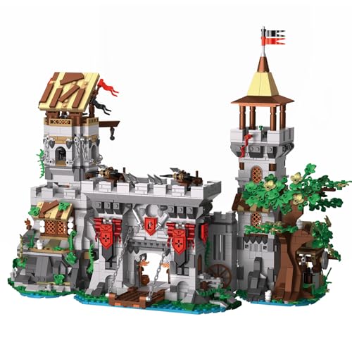 Brihappen Mittelalterlicher Burg 2568-teiliges Klemmbaustein-Set