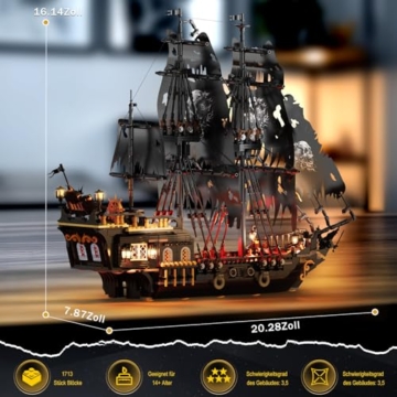 Brihappen Piratenschiff „Pearl“ Maße