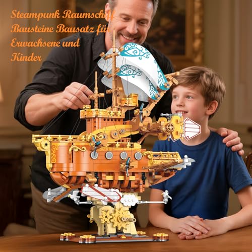 Brihappen Steampunk Raumschiff – Dampf-Luftschiff