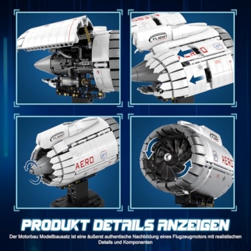 Brihappen Flugzeugmotor aus Klemmbausteinen