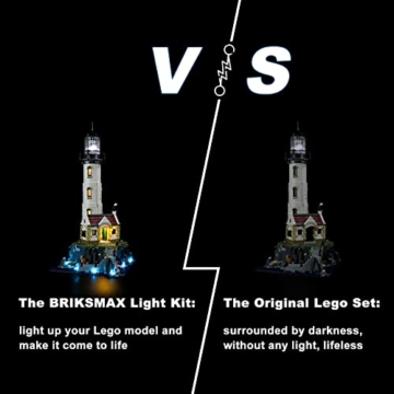 BRIKSMAX 21335 Led Licht für Lego Motorisierter Leuchtturm - Compatible with Lego Ideas Bausteinen Modell - Ohne Lego Set - 6