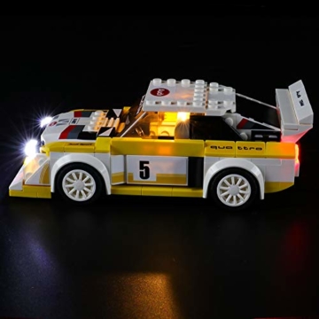 BRIKSMAX Led Beleuchtungsset für 1985 Audi Sport Quattro S1,Kompatibel Mit Lego 76897 Bausteinen Modell - Ohne Lego Set - 3