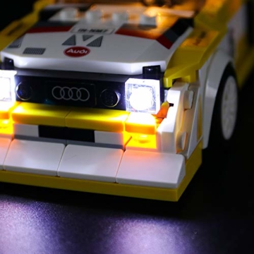 BRIKSMAX Led Beleuchtungsset für 1985 Audi Sport Quattro S1,Kompatibel Mit Lego 76897 Bausteinen Modell - Ohne Lego Set - 4