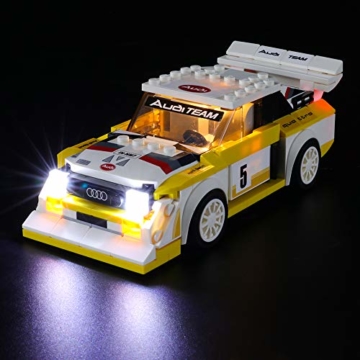 BRIKSMAX Led Beleuchtungsset für 1985 Audi Sport Quattro S1,Kompatibel Mit Lego 76897 Bausteinen Modell - Ohne Lego Set - 1