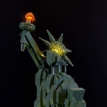 BRIKSMAX Led Beleuchtungsset für Architecture Freiheitsstatue, Kompatibel Mit Lego 21042 Bausteinen Modell - Ohne Lego Set - 3