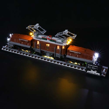 BRIKSMAX Led Beleuchtungsset für Crocodile Locomotive,Kompatibel Mit Lego 10277 Bausteinen Modell - Ohne Lego Set (Fernbedienungsversion) - 6
