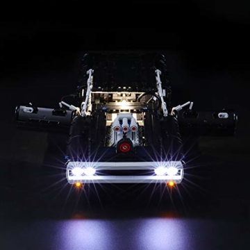 BRIKSMAX Led Beleuchtungsset für Dom's Dodge Charger,Kompatibel Mit Lego 42111 Bausteinen Modell -Ohne Lego Set (Fernbedienungsversion) - 6