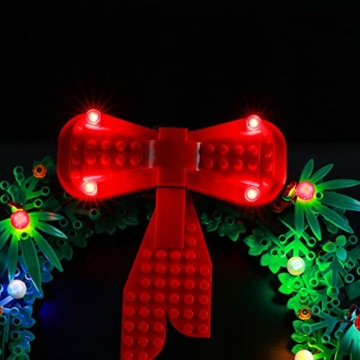 BRIKSMAX LED-Beleuchtungsset für Lego Christmas Wreath 2IN1, LED-Beleuchtungsset-Add-On für Lego Set 40426 (ohne Lego-Modell) - 3