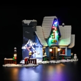 BRIKSMAX Led Beleuchtungsset für LEGO Creator Besuch des Weihnachtsmanns - Compatible with LEGO 10293 Bausteinen Modell - Ohne LEGO Set - 1