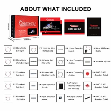 BRIKSMAX Led Beleuchtungsset für LEGO Creator Ghostbusters™ ECTO-1 - Compatible with LEGO 10274 Bausteinen Modell - Ohne LEGO Set - 7