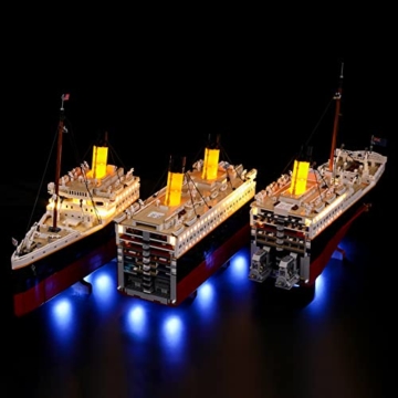 BRIKSMAX Led Beleuchtungsset für Lego Creator Lego Titanic - Compatible with Lego 10294 Bausteinen Modell - Ohne Lego Set - 4
