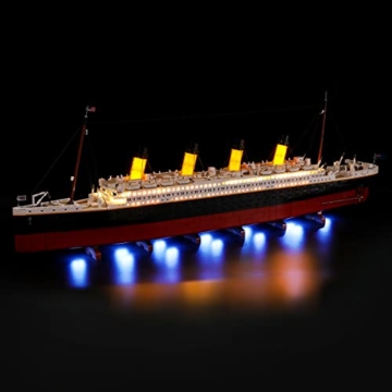BRIKSMAX Led Beleuchtungsset für Lego Creator Lego Titanic - Compatible with Lego 10294 Bausteinen Modell - Ohne Lego Set - 1
