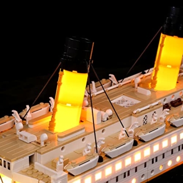 BRIKSMAX Led Beleuchtungsset für Lego Creator Lego Titanic - Compatible with Lego 10294 Bausteinen Modell - Ohne Lego Set - 5