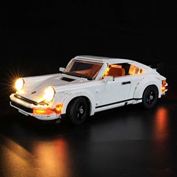 BRIKSMAX Led Beleuchtungsset für LEGO Creator Porsche 911 - Compatible with LEGO 10295 Bausteinen Modell - Ohne LEGO Set（Fernbedienungsversion） - 2