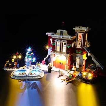 BRIKSMAX Led Beleuchtungsset für Lego Creator Winterliche Feuerwache,Kompatibel Mit Lego 10263 Bausteinen Modell - Ohne Lego Set - 2