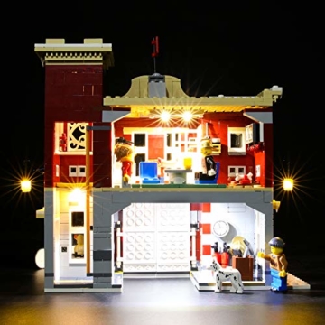 BRIKSMAX Led Beleuchtungsset für Lego Creator Winterliche Feuerwache,Kompatibel Mit Lego 10263 Bausteinen Modell - Ohne Lego Set - 3
